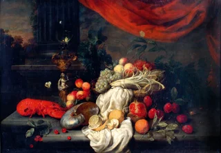 Joris Van Son - Nature morte d’apparat à la colonne - vers 1662